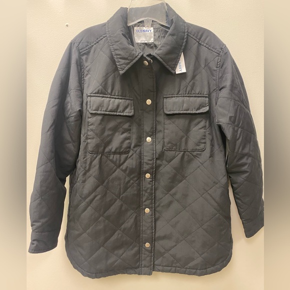 Old Navy Quilted Utility Jacket black NWT - Picture 15 of 15
